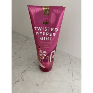 Bath & Body Works Twisted Peppermint Ultra Shea Body Cream 8 oz Holiday